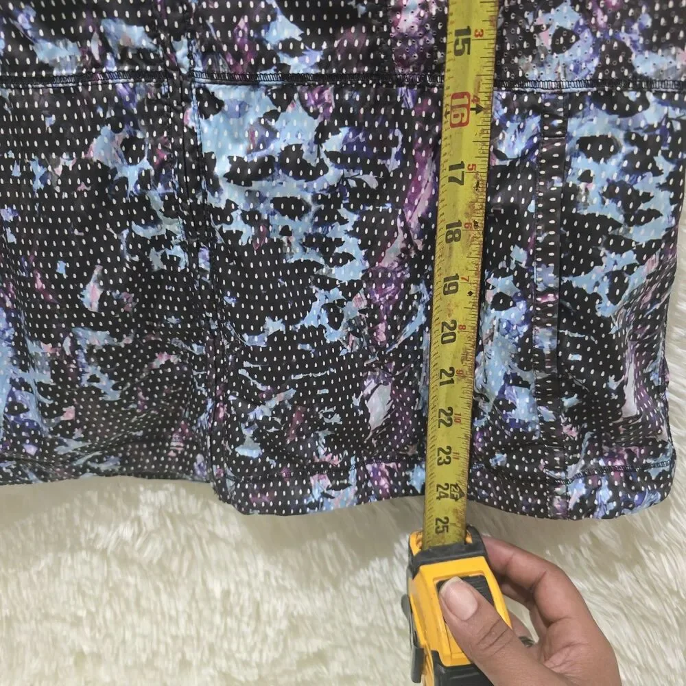 Lululemon Pack It Vest Floral Sport Tranquil Blue Multi Stow Away Zip Hooded 6